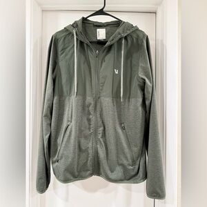 Vuori men’s medium Olive Green Lightweight Zip-Up Hoodie Jacket